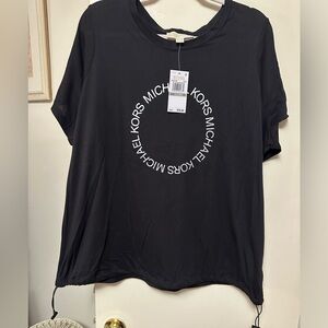 Michael Kors black T-shirt with pull tie
